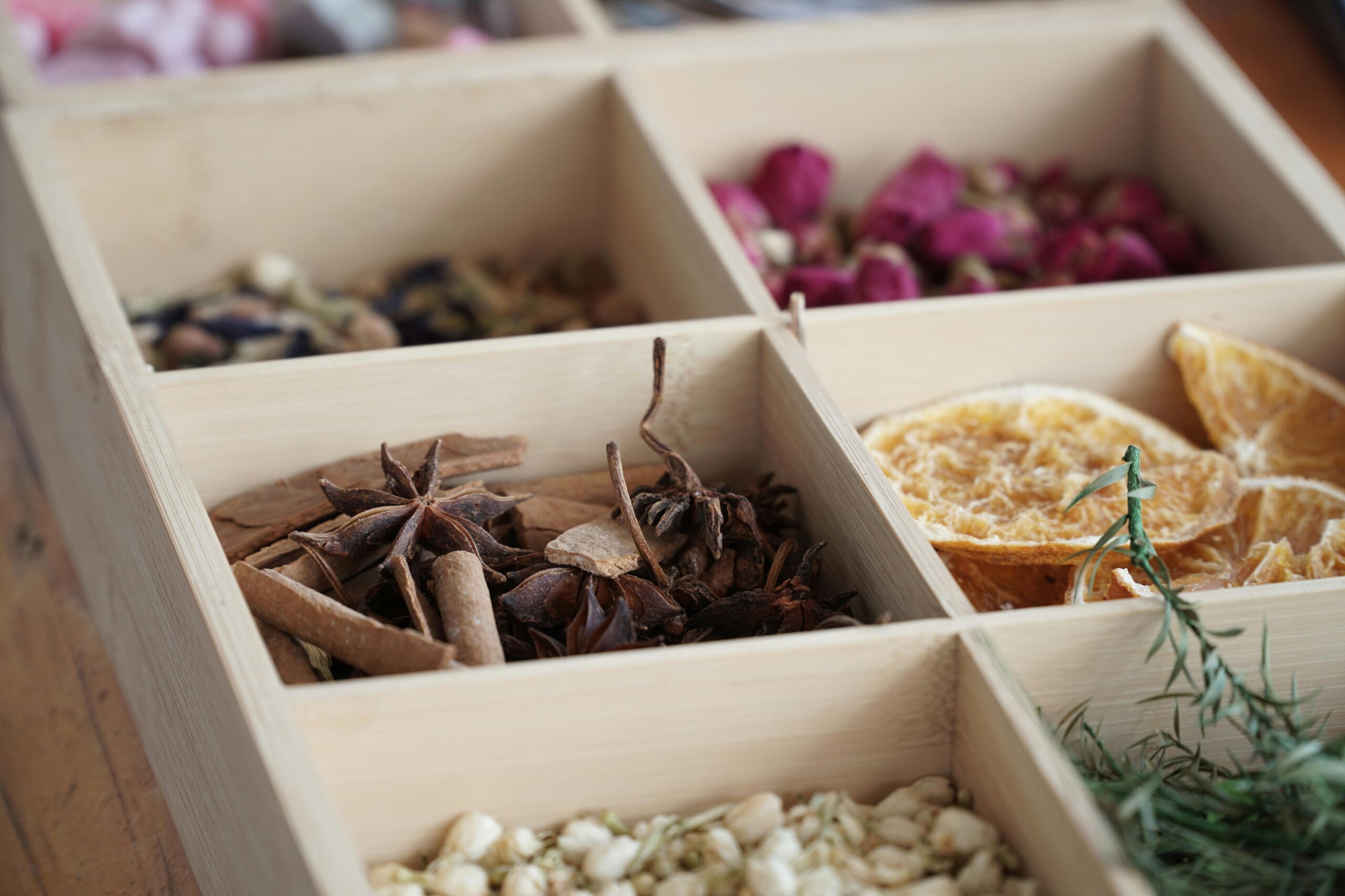 Star anise, fennel, and other traditional Chinese medicinal herbs